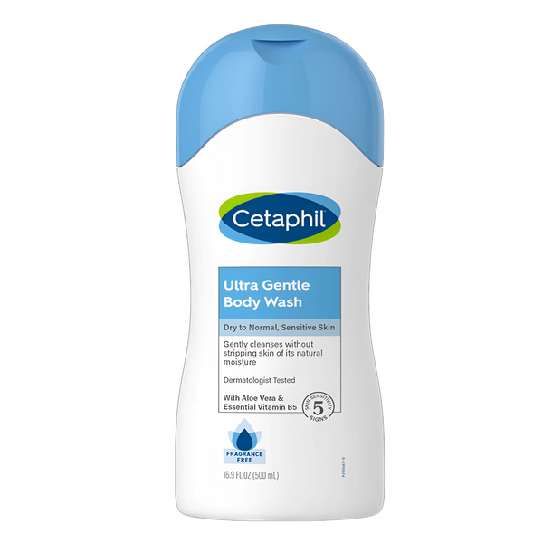 Cetaphil Ultra Gentle Body Wash Fragrance Free 500ml