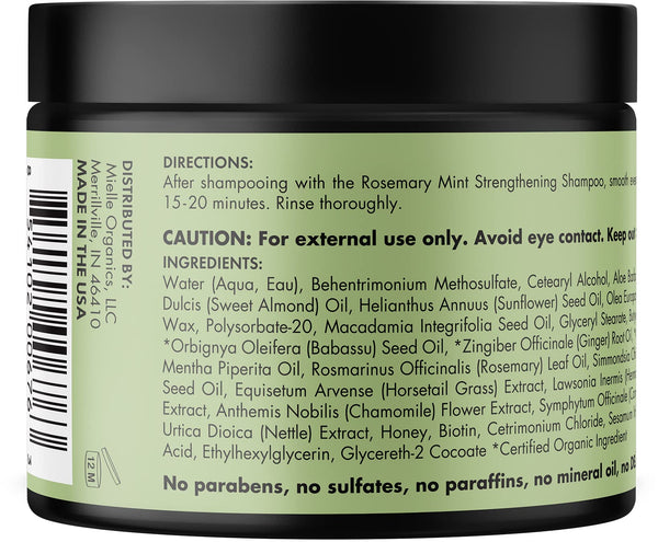 Rosemary Mint Strengthening Hair Masque