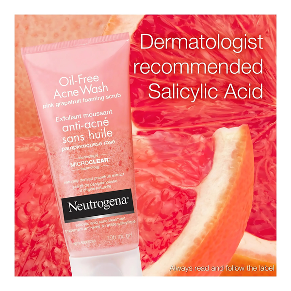 Neutrogena Oil-Free Acne Wash Pink Grapefruit Foaming