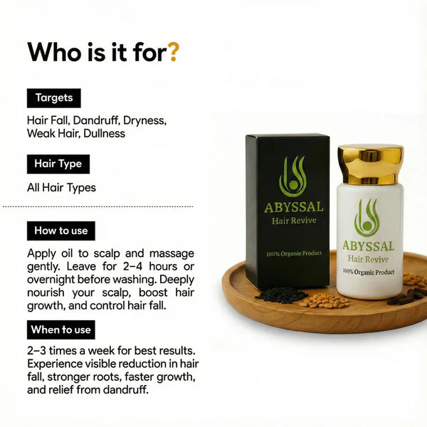 75% Off Abyssal Hair Revival & Growth Oil regernate